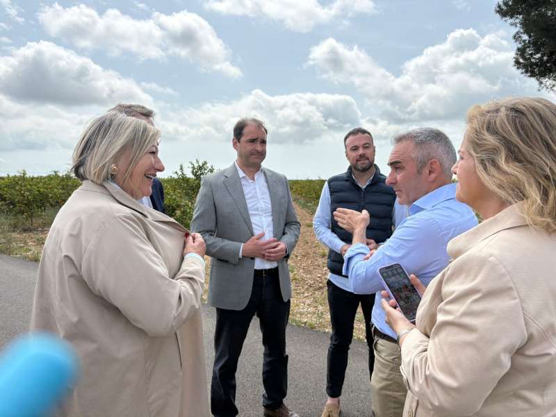 El conseller Barrachina destaca que las actuaciones en la provincia permiten garantizar el acceso a explotaciones agrarias y la continuidad de la actividad en el medio rural /EPDA
