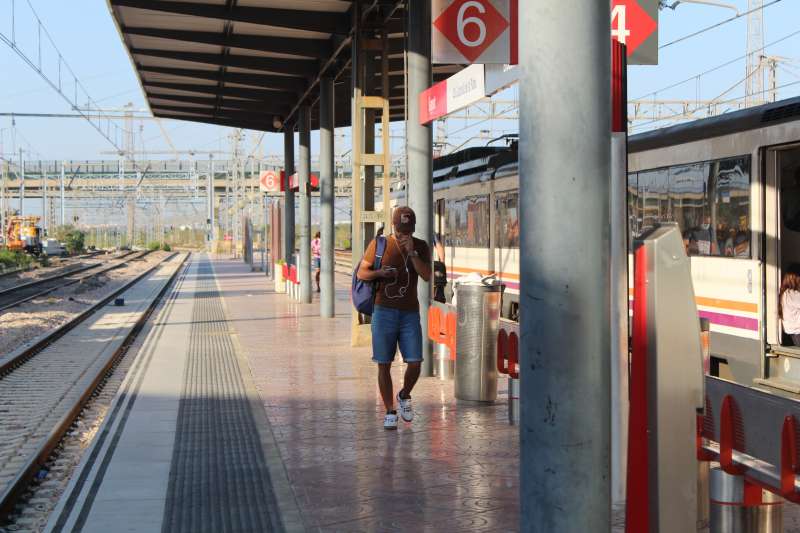L"estació de tren de Sagunt. / Foto: Laura Florentino