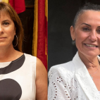 A la izquierda, la socialista María José Carrera; a la derecha, Eva Cayuela.