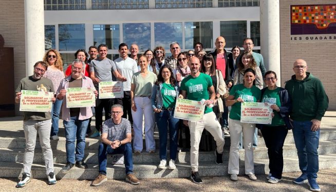 Suport al professorat de 2n de Batxillerat en l'IES Didín Puig de Guadassuar.