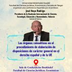 Cartel de la conferencia de José Hoyo en Tánger