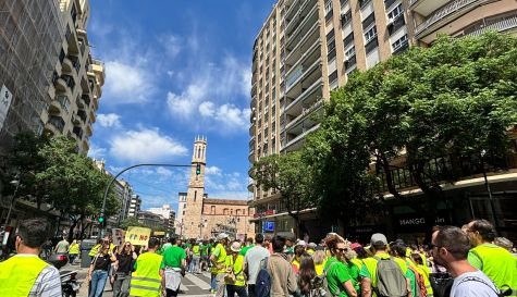 Manifestación por la  huelga educativa del 11 de mayo en Valencia
