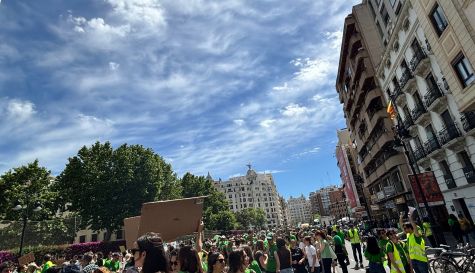 Manifestación por la  huelga educativa del 11 de mayo en Valencia