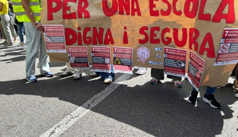 Manifestación por la  huelga educativa del 11 de mayo en Valencia