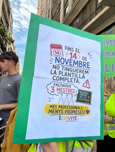 Manifestación por la  huelga educativa del 11 de mayo en Valencia