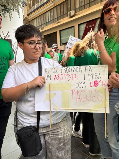 Manifestación por la  huelga educativa del 11 de mayo en Valencia