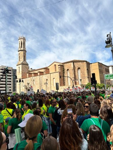 Manifestación por la  huelga educativa del 11 de mayo en Valencia