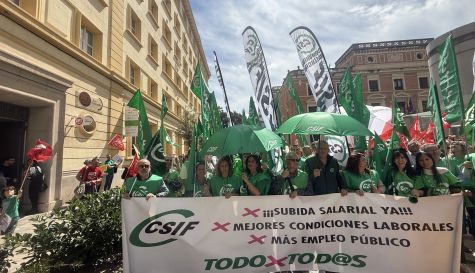 CSIF castellon pancarta