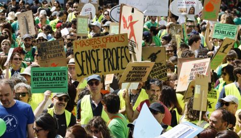 Manifestación educativa del lunes, 11 de mayo, en Valencia.