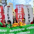 Manifestació per la vaga educativa en València. Manifestació per la vaga educativa en València.