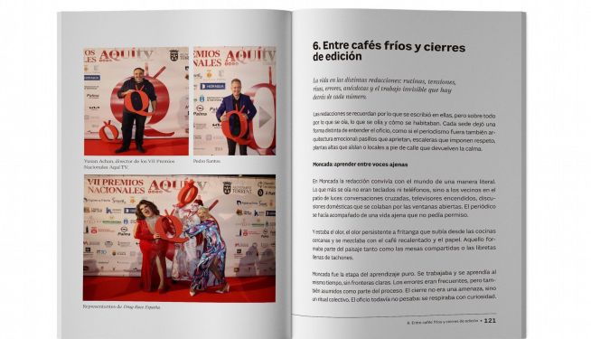Una de las páginas interiores del libro.