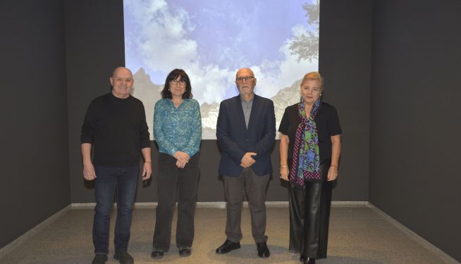 El día de la presentación de la exposición.