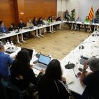 Aspecto de la reunión de la Mesa Sectorial de Educación que se reúne en el tercer día de huelga educativa con el objetivo de desescalar el conflicto / EFE - Alejandro García