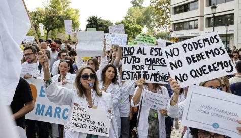 Huelga de médicos en Valencia.