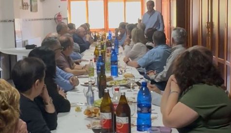 Durante el encuentro de Francisco Camps con militantes en la provincia de Castellón./ EPDA