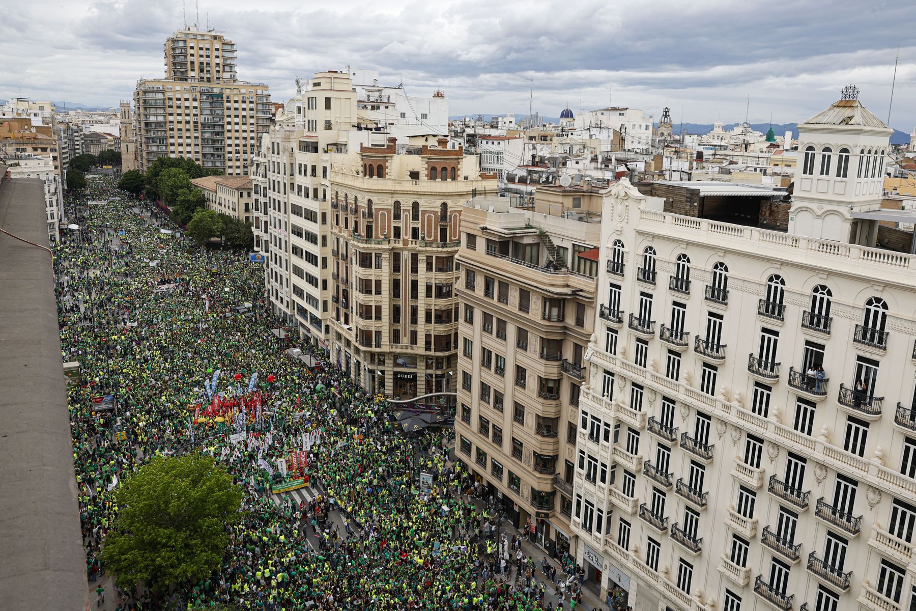 Manifestación del profesorado valenciano en Valencia el pasado 15 de mayo.