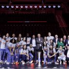 Celebraciones del cuarto título de Liga del Valencia Basket Femenino en el Roig Arena.