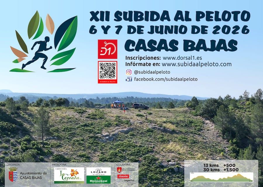 Cartel de la XII Subida al Peloto de Casas Bajas Cartel de la XII Subida al Peloto de Casas Bajas