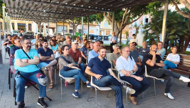 Un instat de l'acte de Compromís a Sagunt este divendres. Un instat de l'acte de Compromís a Sagunt este divendres.
