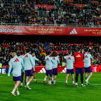 La selección española en su último partido disputado en Mestalla. La selección española en su último partido disputado en Mestalla.