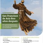 Cartel anunciador de la conferencia “San Francisco de Asís, 800 años después”, organizada por la Facultad de Teología San Vicente Ferrer de la UCV en la Sede Trinitarios de Valencia. / EPDA Cartel anunciador de la conferencia “San Francisco de Asís, 800 años después”, organizada por la Facultad de Teología San Vicente Ferrer de la UCV en la Sede Trinitarios de Valencia. / EPDA