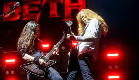 Un momento del concierto de Megadeth en el Roig Arena.