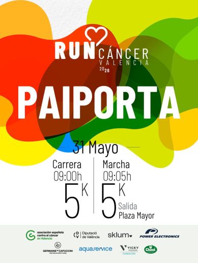 El cartel de la prueba.