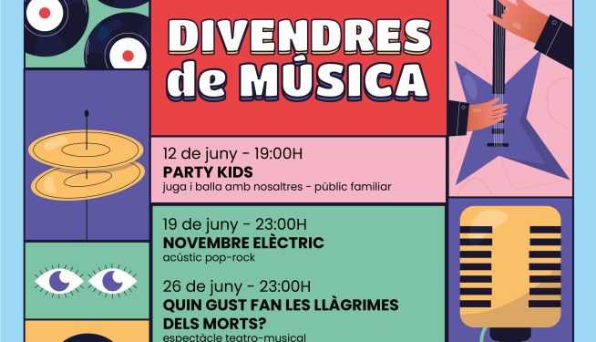 El cartell dels 'Divendres de música' de Benifairó de les Valls. El cartell dels 'Divendres de música' de Benifairó de les Valls.