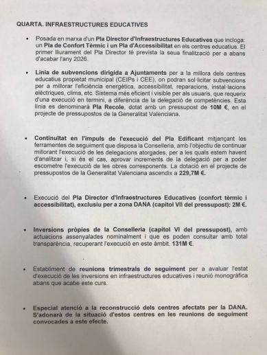 Propuesta de infraestructuras educativas.