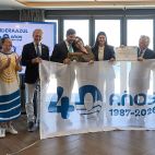 Lliurament del reconeixement a Gandia pels seus 40 anys de Bandera Blava.