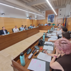 El alcalde de Nules durante el pleno ordinario del Ayuntamiento. / EPDA