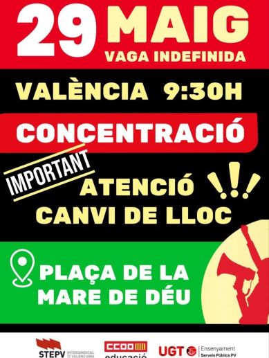 Cartel de la concentración.