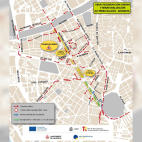 Corte total en Pérez Galdós: tres días sin paso inferior por las obras del nuevo eje urbano. Corte total en Pérez Galdós: tres días sin paso inferior por las obras del nuevo eje urbano.