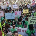 Una manifestación educativa en Valencia.