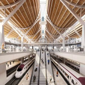 Interior de la futura Estación Central de Valencia. Interior de la futura Estación Central de Valencia.