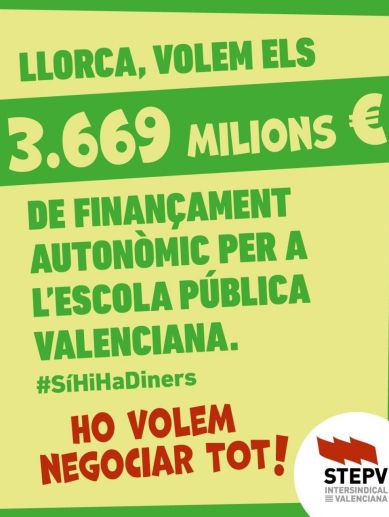 Cartel difundido por STEPV.