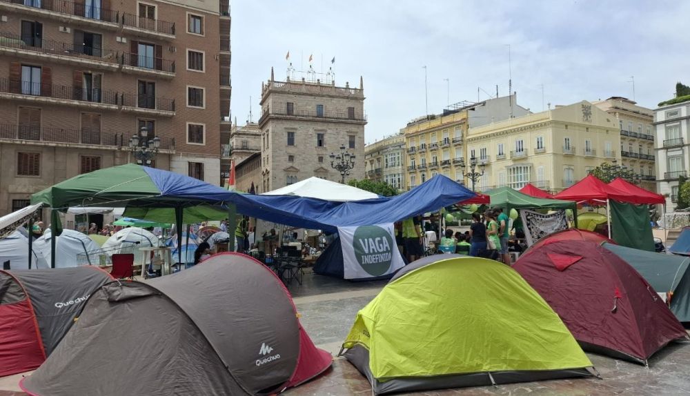Imagen de la acampada 