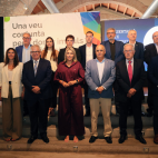  Representantes institucionales y empresariales, durante la presentación oficial de Baix Maestrat Impulsa en el Magatzem de la Mar de Benicarló. / EPDA