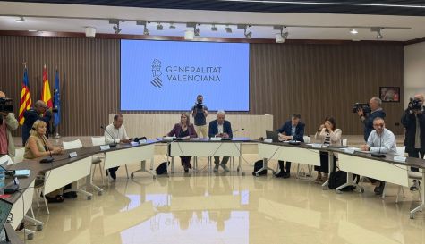 Mesa de negociación entre la Conselleria de Educación y los sindicatos de docentes de la Comunitat Valenciana, de este viernes, 5 de junio.