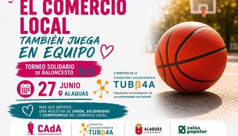 Cartel del torneo 3x3 organizado para investigar la leucodistrofia TUBB4A