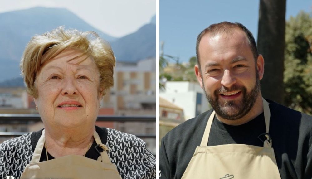 María Jesús Berenguer i el cuiner Joan Pérez, protagonistes del capítol dedicat a les faves sacsades a Callosa d’en Sarrià. / À Punt María Jesús Berenguer i el cuiner Joan Pérez, protagonistes del capítol dedicat a les faves sacsades a Callosa d’en Sarrià. / À Punt