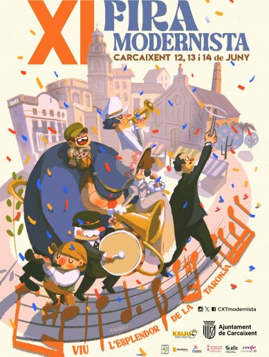 Cartell de l'XI Fira Modernista de Carcaixent. Cartell de l'XI Fira Modernista de Carcaixent.