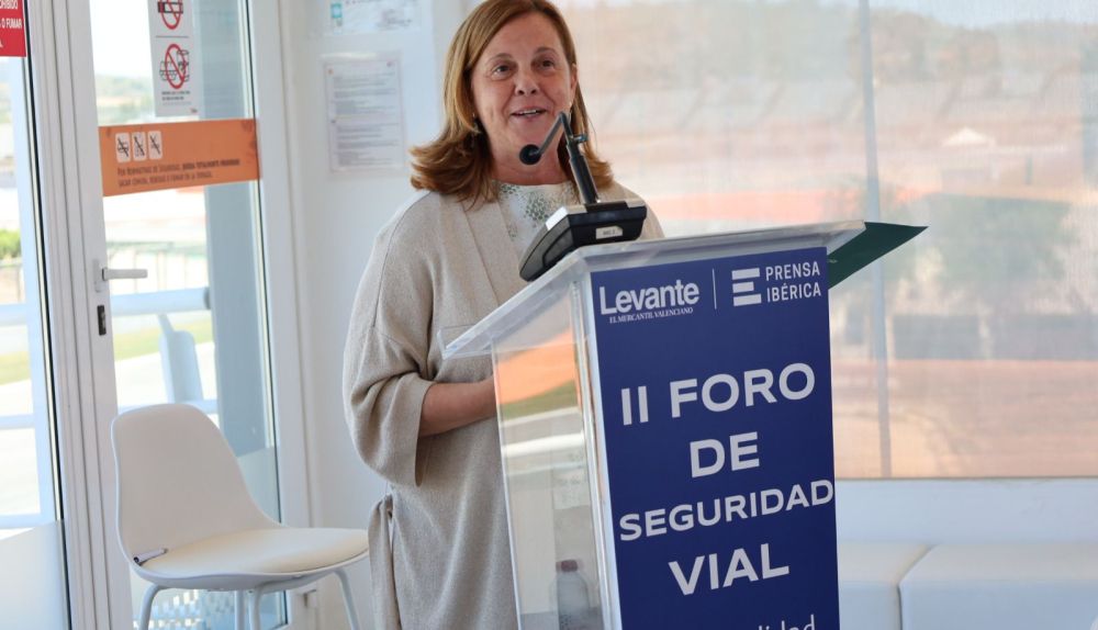 Reme Mazzolari interviene durante la clausura del II Foro de Seguridad Vial celebrado en el Circuit Ricardo Tormo de Cheste. / Diputació de València Reme Mazzolari interviene durante la clausura del II Foro de Seguridad Vial celebrado en el Circuit Ricardo Tormo de Cheste. / Diputació de València