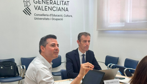 El director general de Centros Docentes, Jorge Cabo, durante la presentación del calendario escolar 2026/2027.