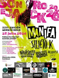Cartel de la XXVI edición del Festival Soneja Rock, obra de Fernando Bolós. Cartel de la XXVI edición del Festival Soneja Rock, obra de Fernando Bolós.