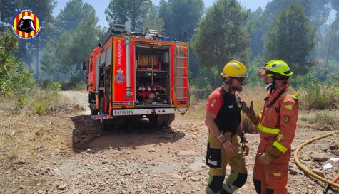 Incendio en Estivella. 