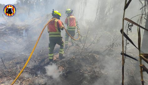 Incendio en Estivella. 