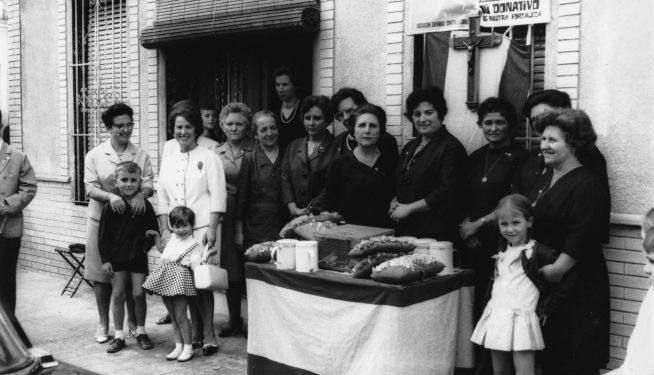 Cena benéfica en el año 1967. Cena benéfica en el año 1967.