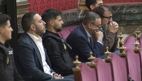 José Luis Ábalos, Koldo García y Víctor de Aldama durante una de las sesiones del juicio por la trama de las mascarillas.