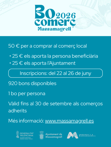Bo Comerç Massamagrell 2026. Bo Comerç Massamagrell 2026.